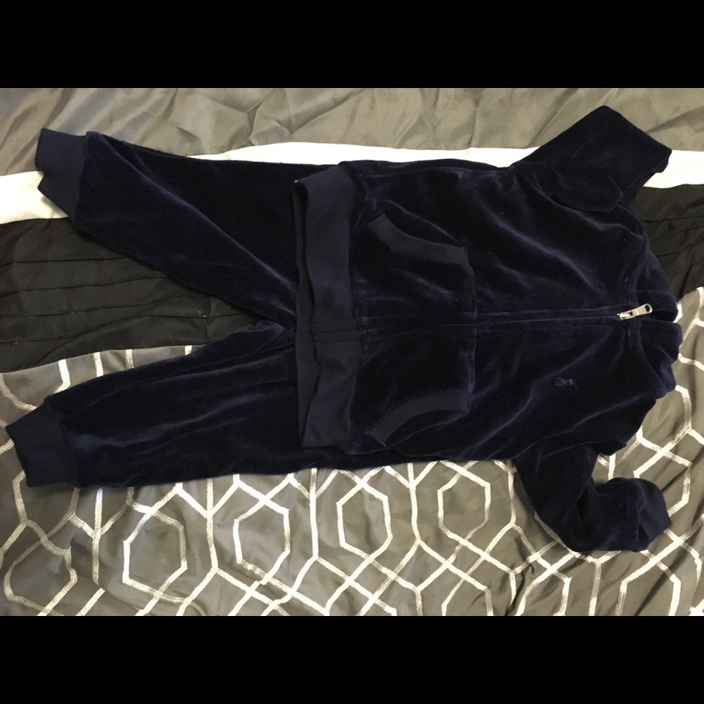 Baby boy polo velour sweatsuit